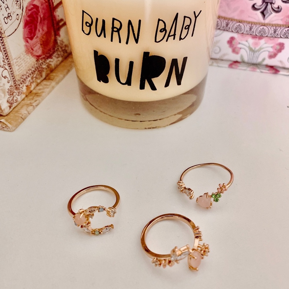 SALE💫💞Rose Gold Pastel Tone Rings 💍 - Picture 2 of 6